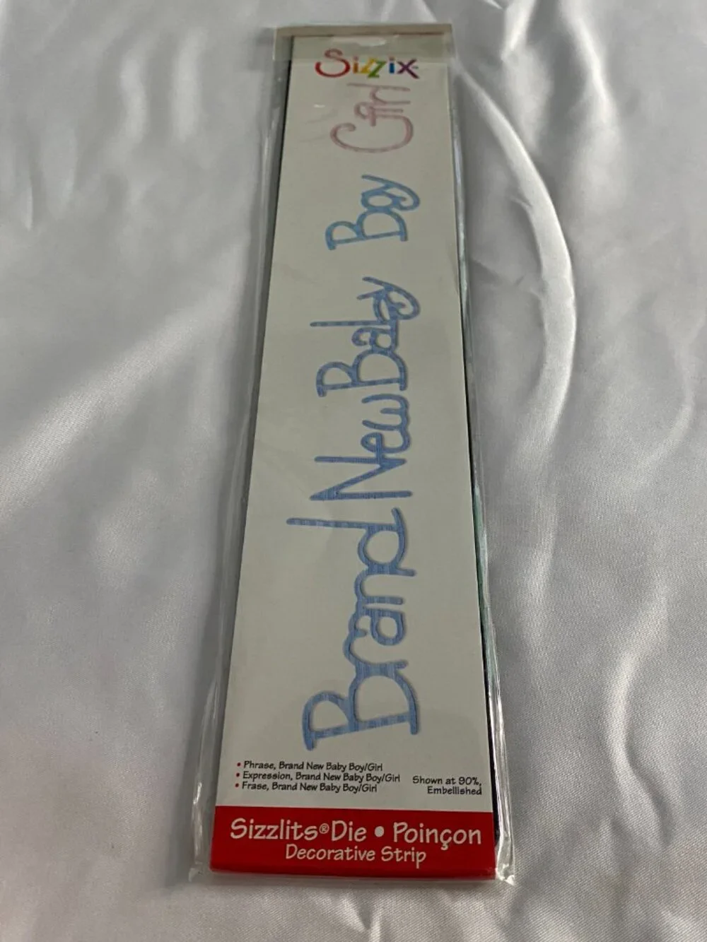 Sizzix Sizzlits Brand New Baby Boy Girl Decorative Strip Die